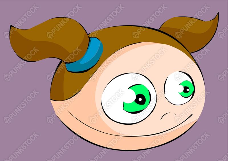 Girl with green eyes