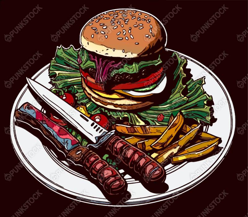 Hamburger dinner