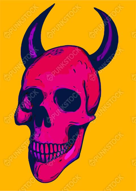 Horned skull