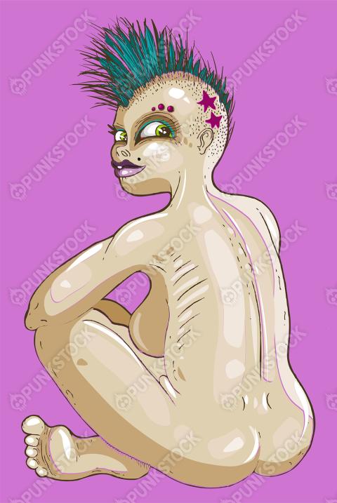 Naked punk girl