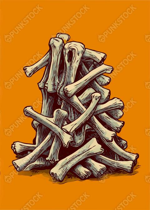 Pile of bones