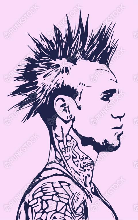 Punk side view