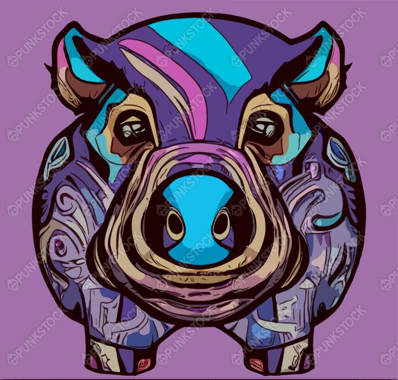Purple pig