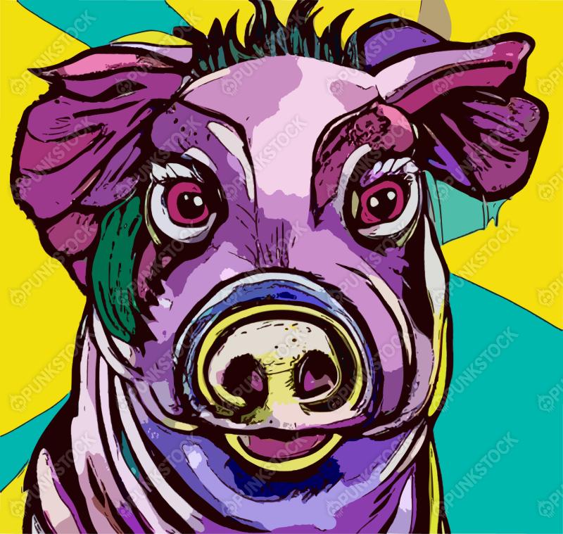 Purple pig