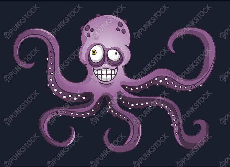 Smiling octopus