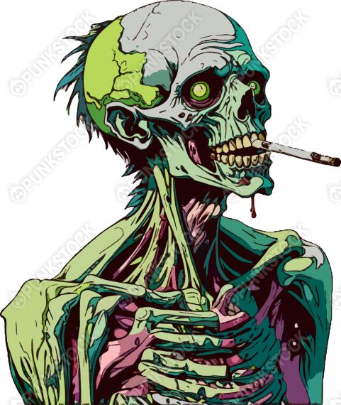 Smoking zombie