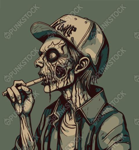 Smoking zombie