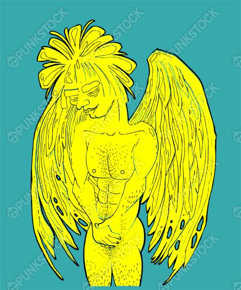 Yellow naked angel