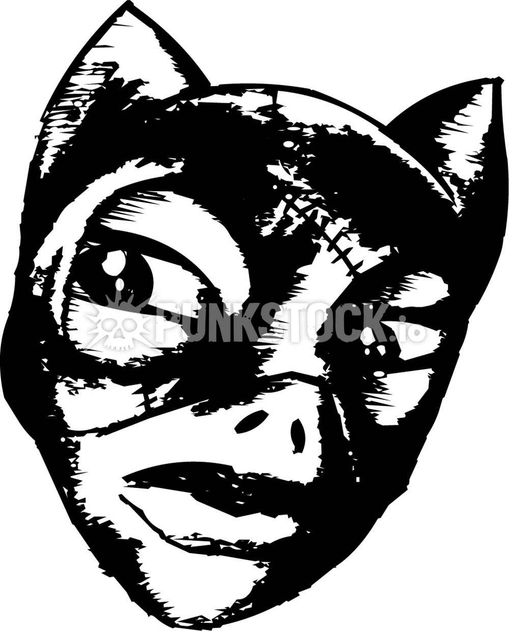 Catwoman cat woman superhero vector graphic