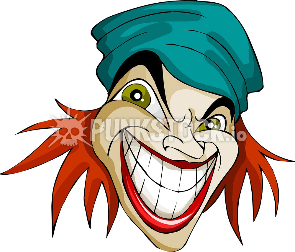 Joker jester clown vector graphic