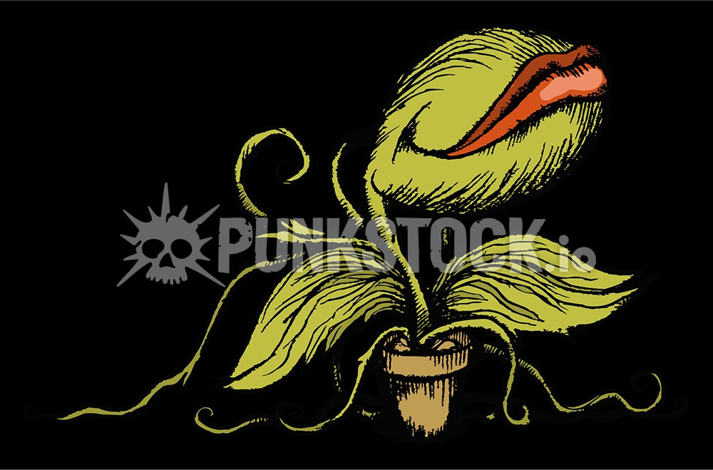 Little shop of horros audre 2 audrey ii vector graphic