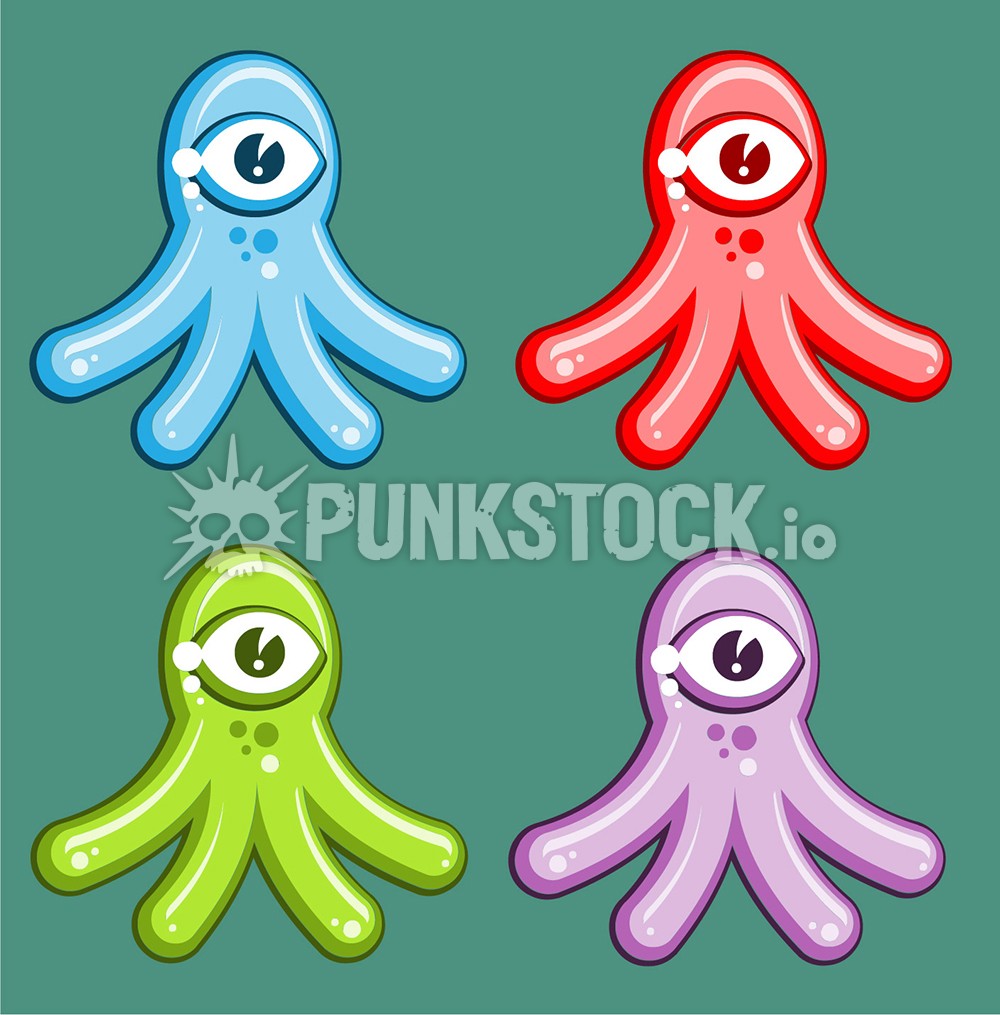 Squid squids octopus vector graphic