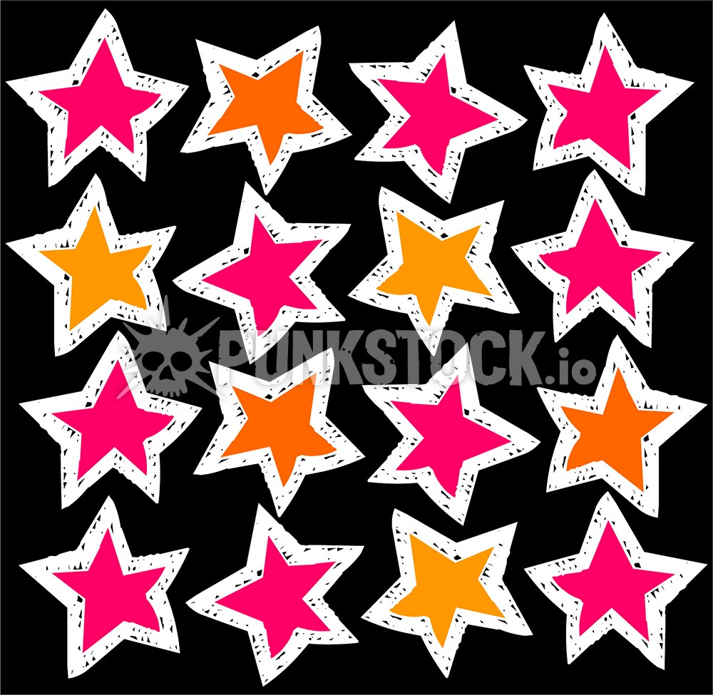 Star stars sketch vector graphic
