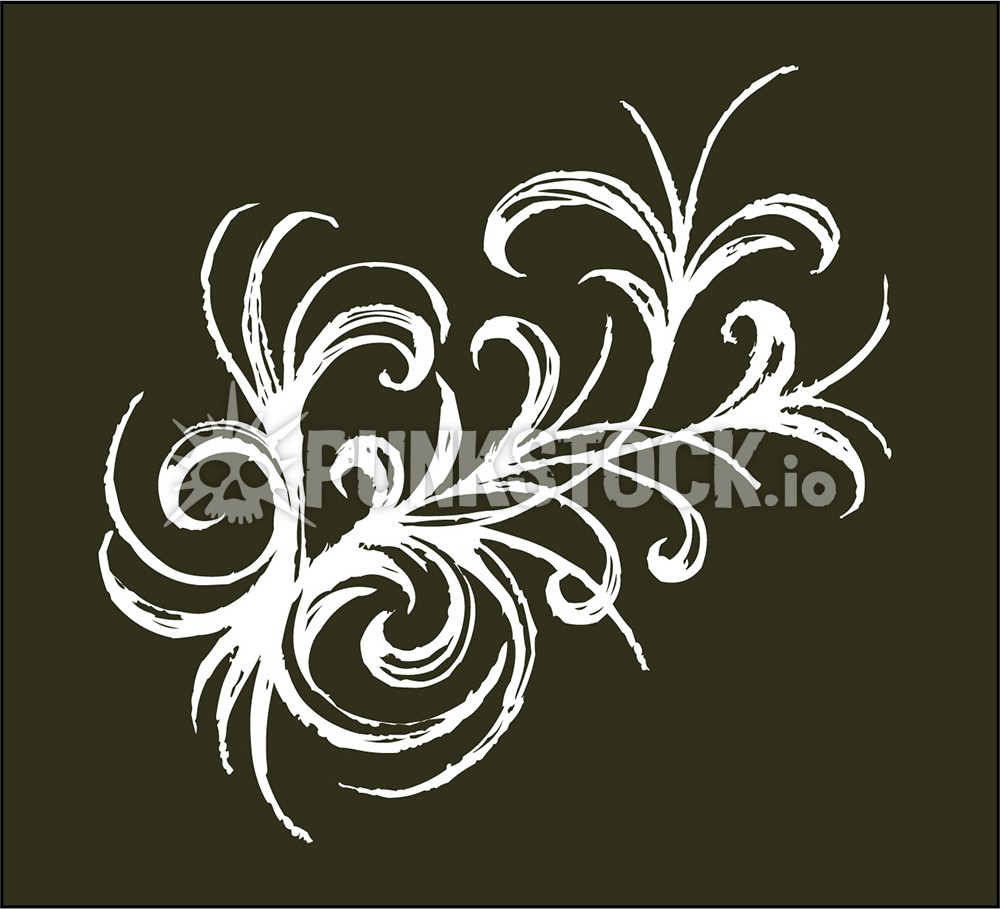 Ornamental flourish decorative flourish vector graphic