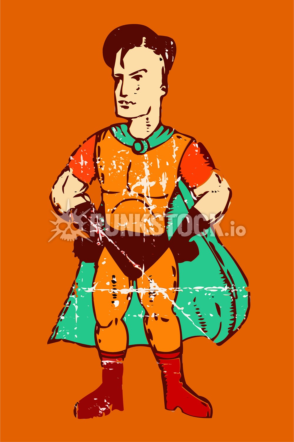 Hero superhero super vector graphic
