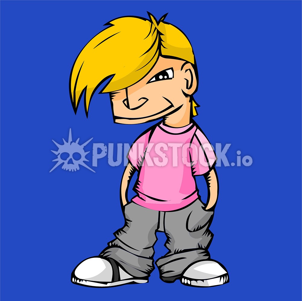 Kid teen teenager vector graphic