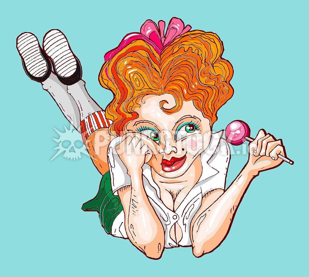Woman girl beautiful vector graphic