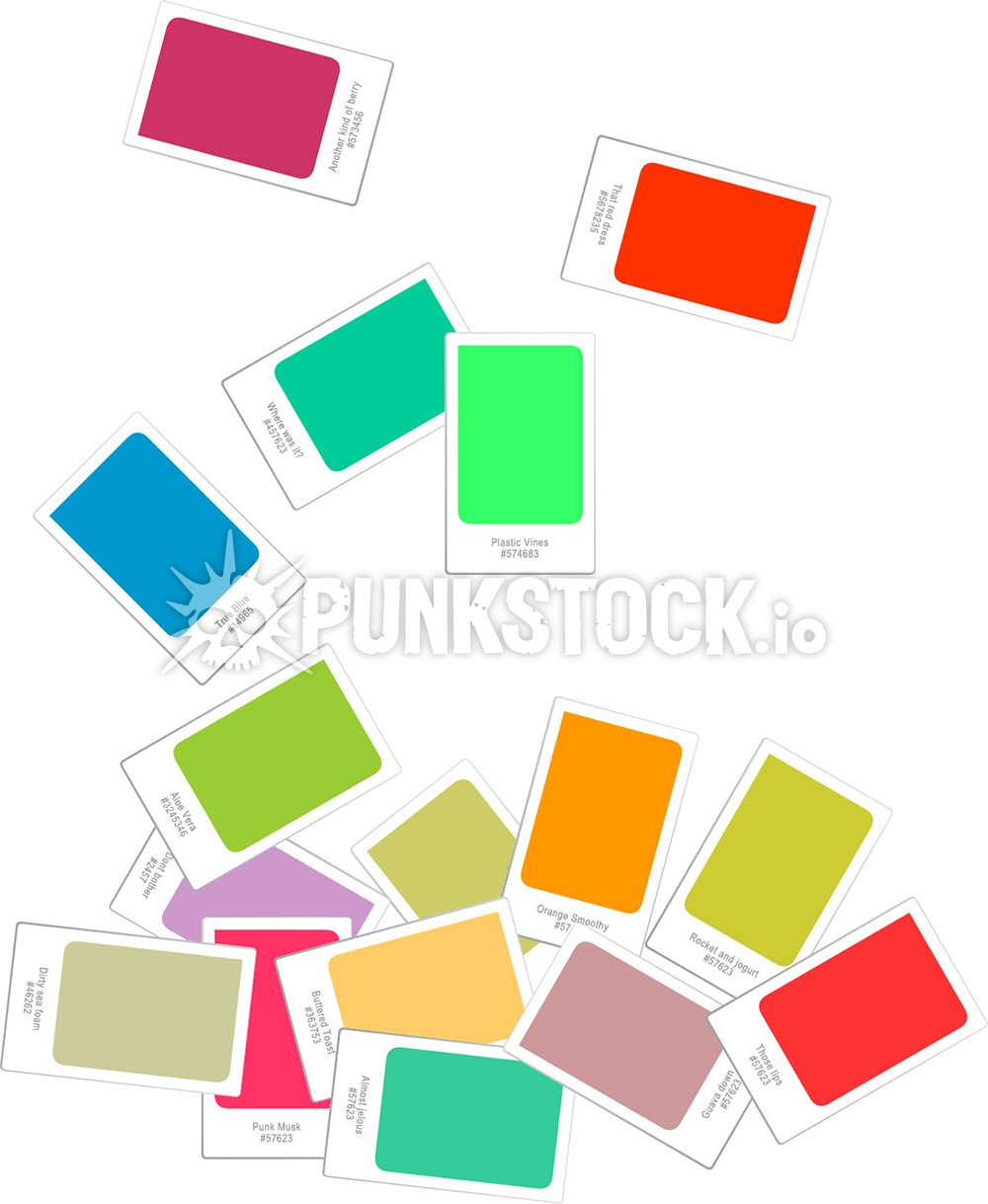 Paint swatch color vector graphic