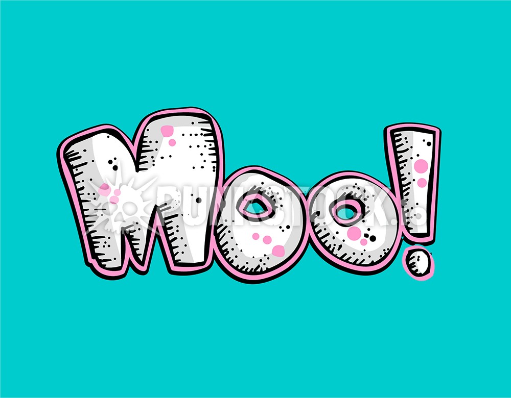 Moo cow cow patter vector graphic