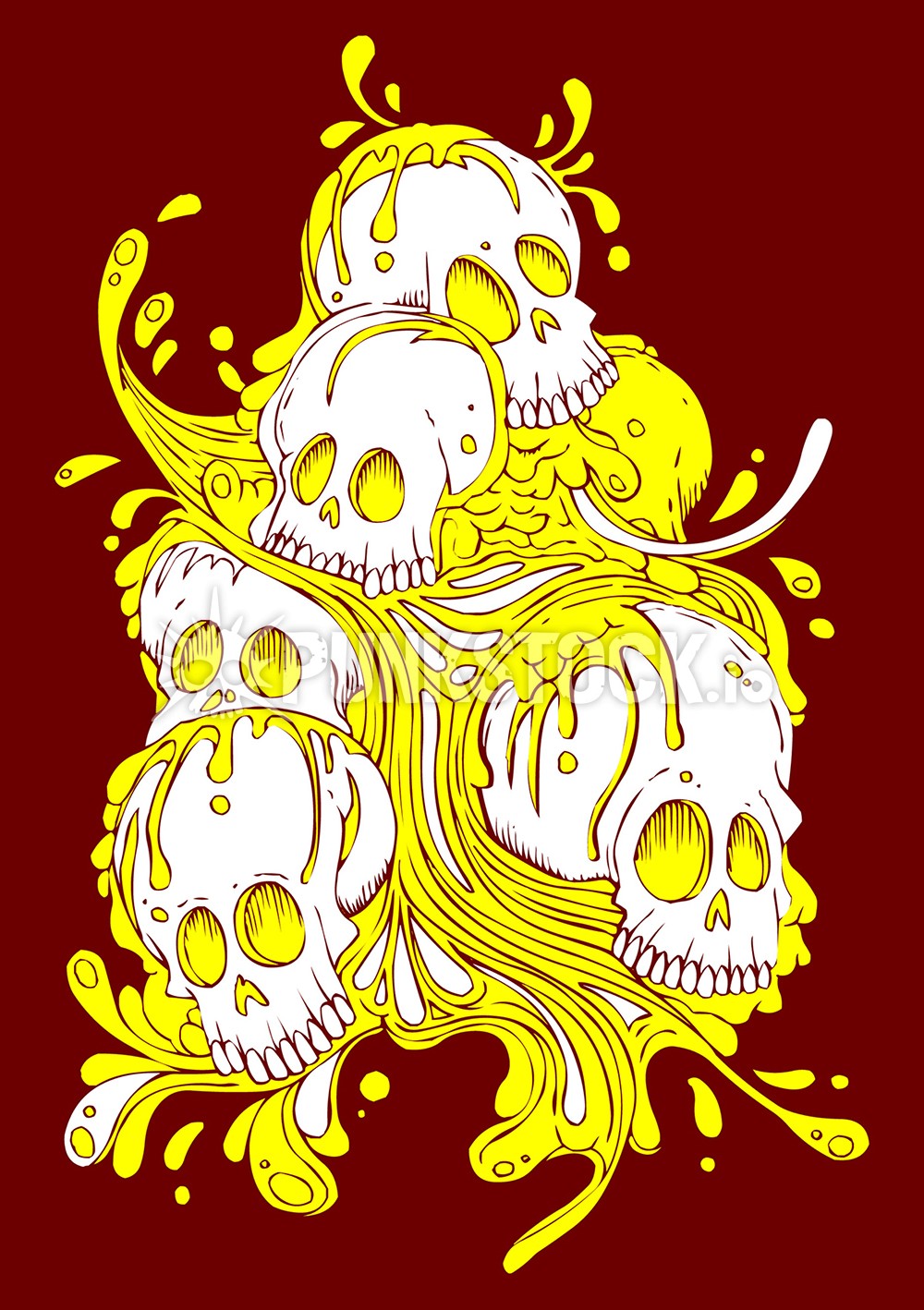 Grunge punk sludge vector graphic