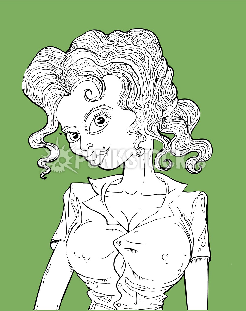 Woman girl beautiful vector graphic
