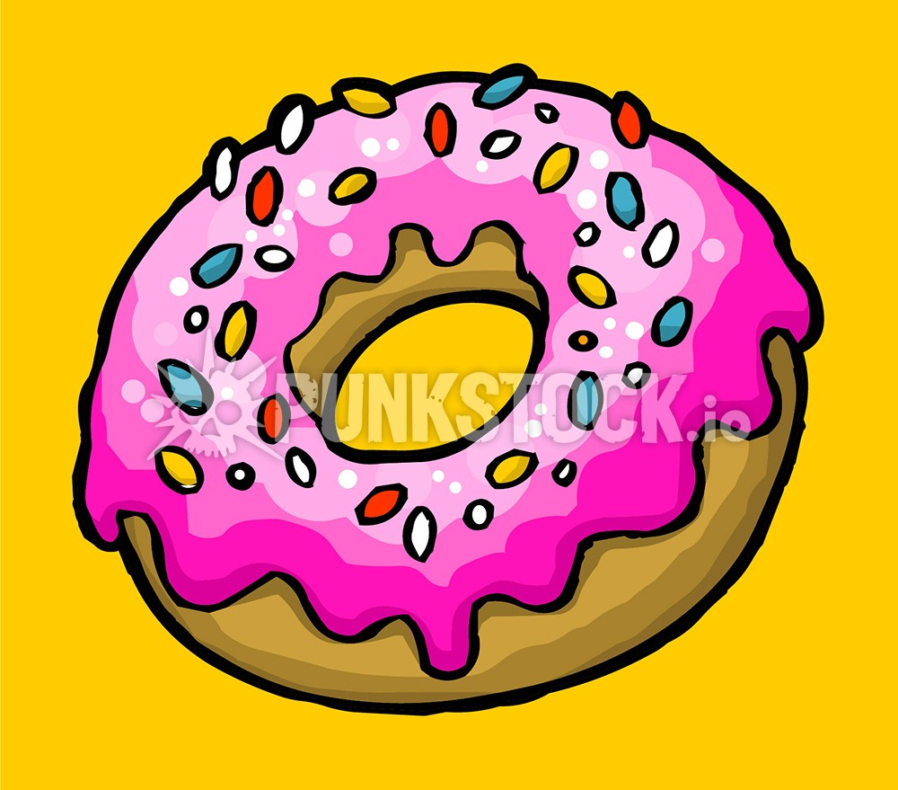 Donut doughnut simpsons vector graphic