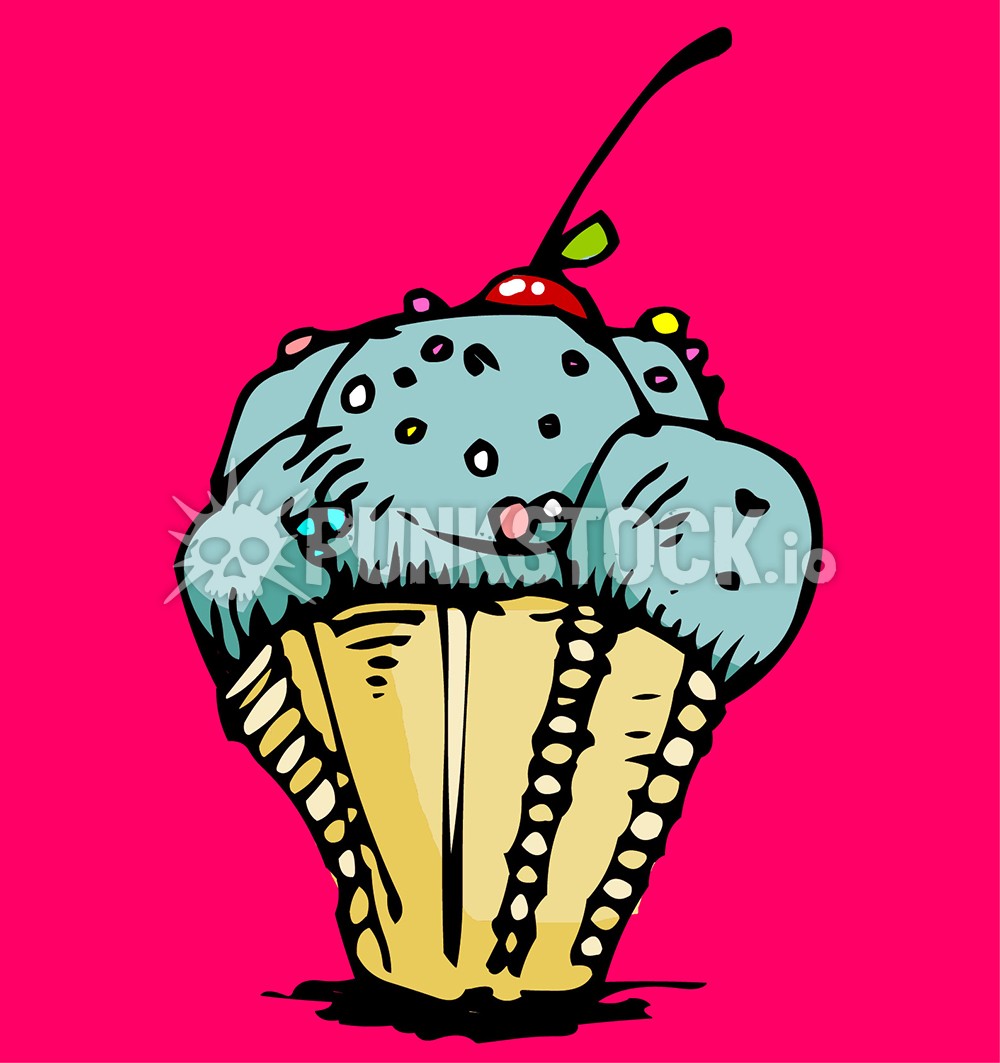 Icecream ice cream scoop vector graphic