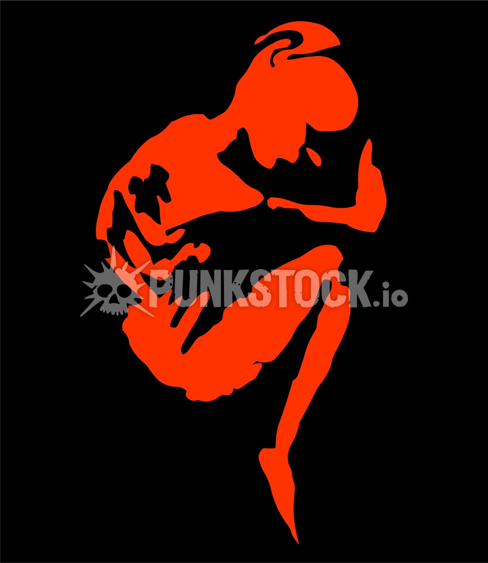 Fetus fetus position sleep vector graphic