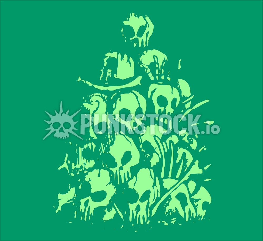 Skull skulls pile vector graphic