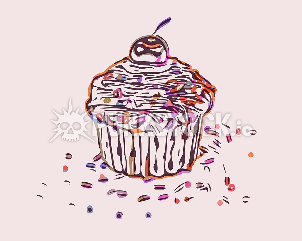 Cupcake cup cake cupcakes vector graphic