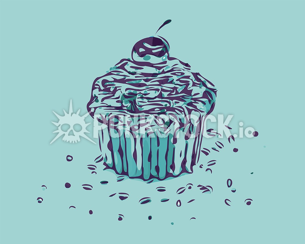 Cupcake cup cake cupcakes vector graphic