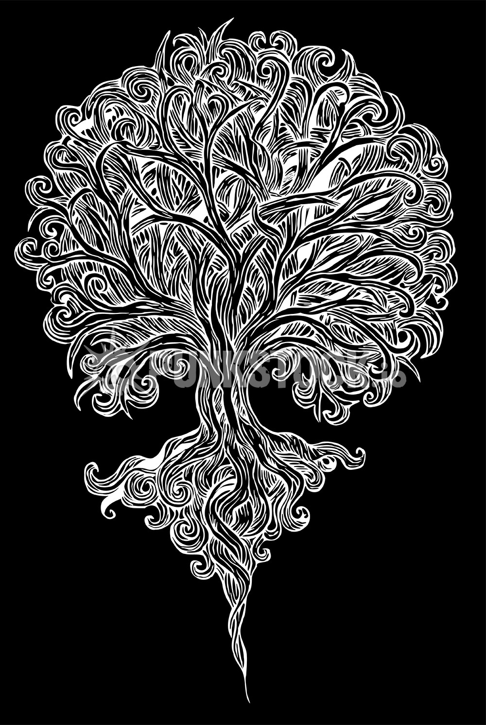 Line lines drawing vector graphic
