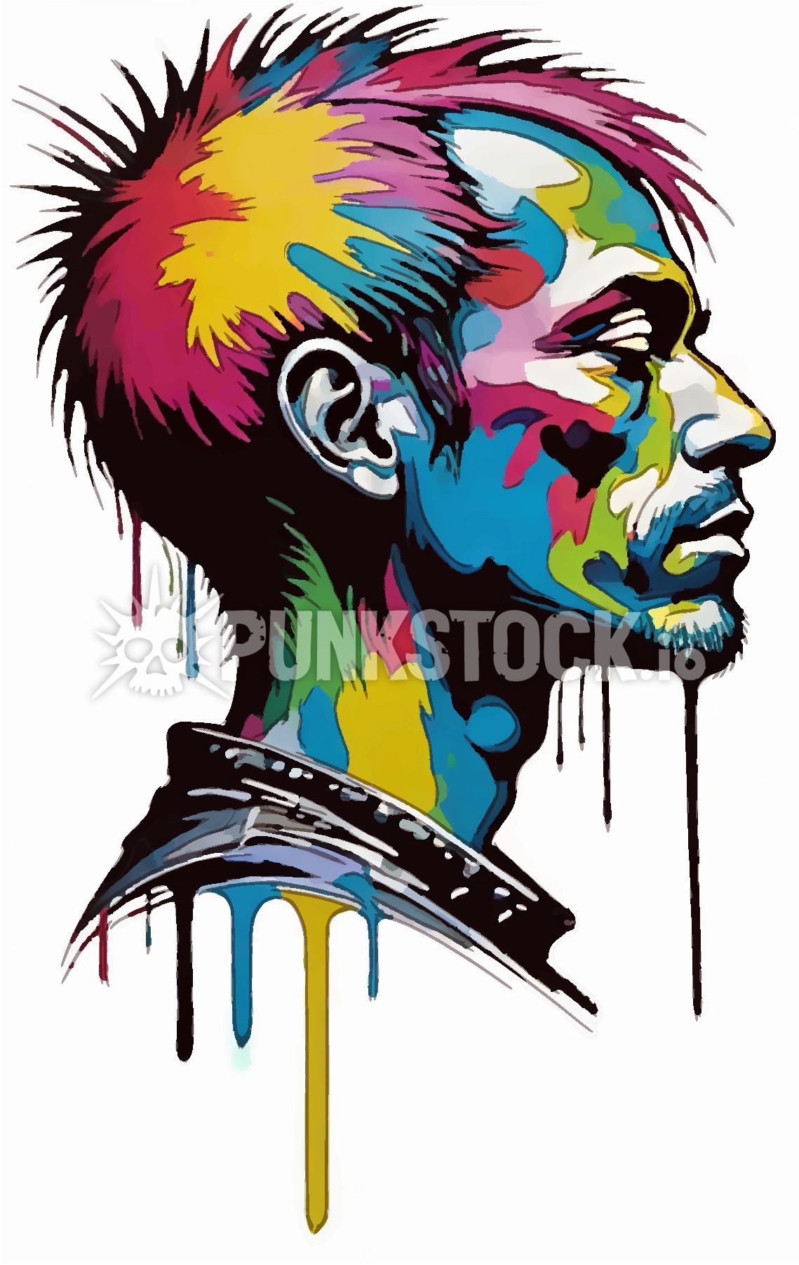Man guy face vector graphic