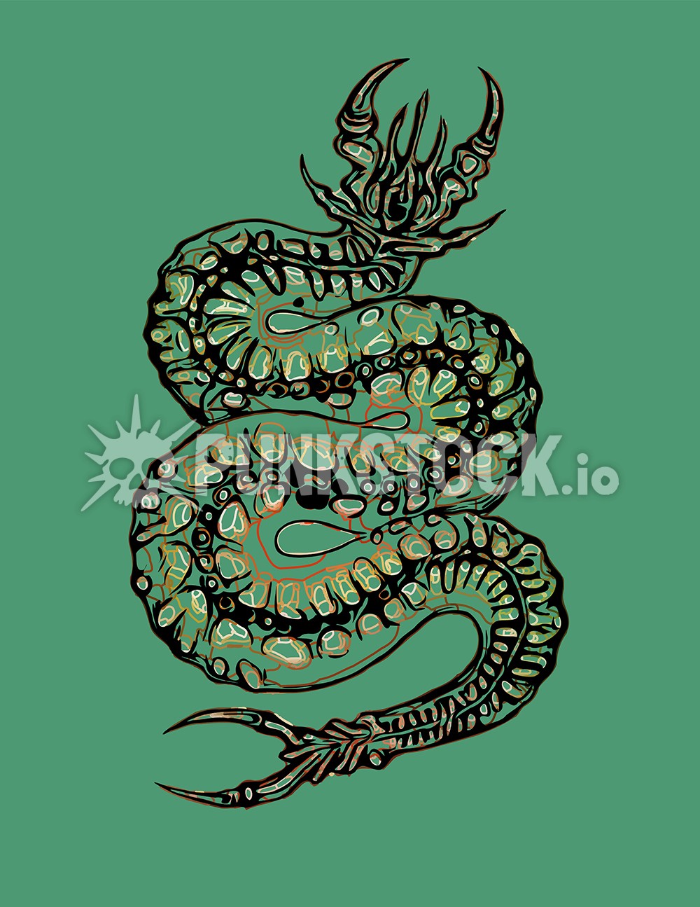 Snake snakes serpent vector graphic
