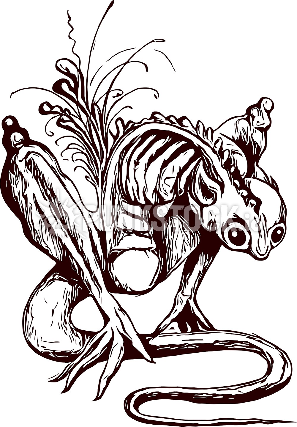 Creature ribs ribbed vector graphic