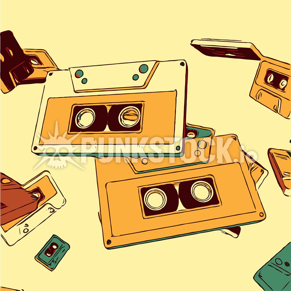Tape tapes cassette vector graphic