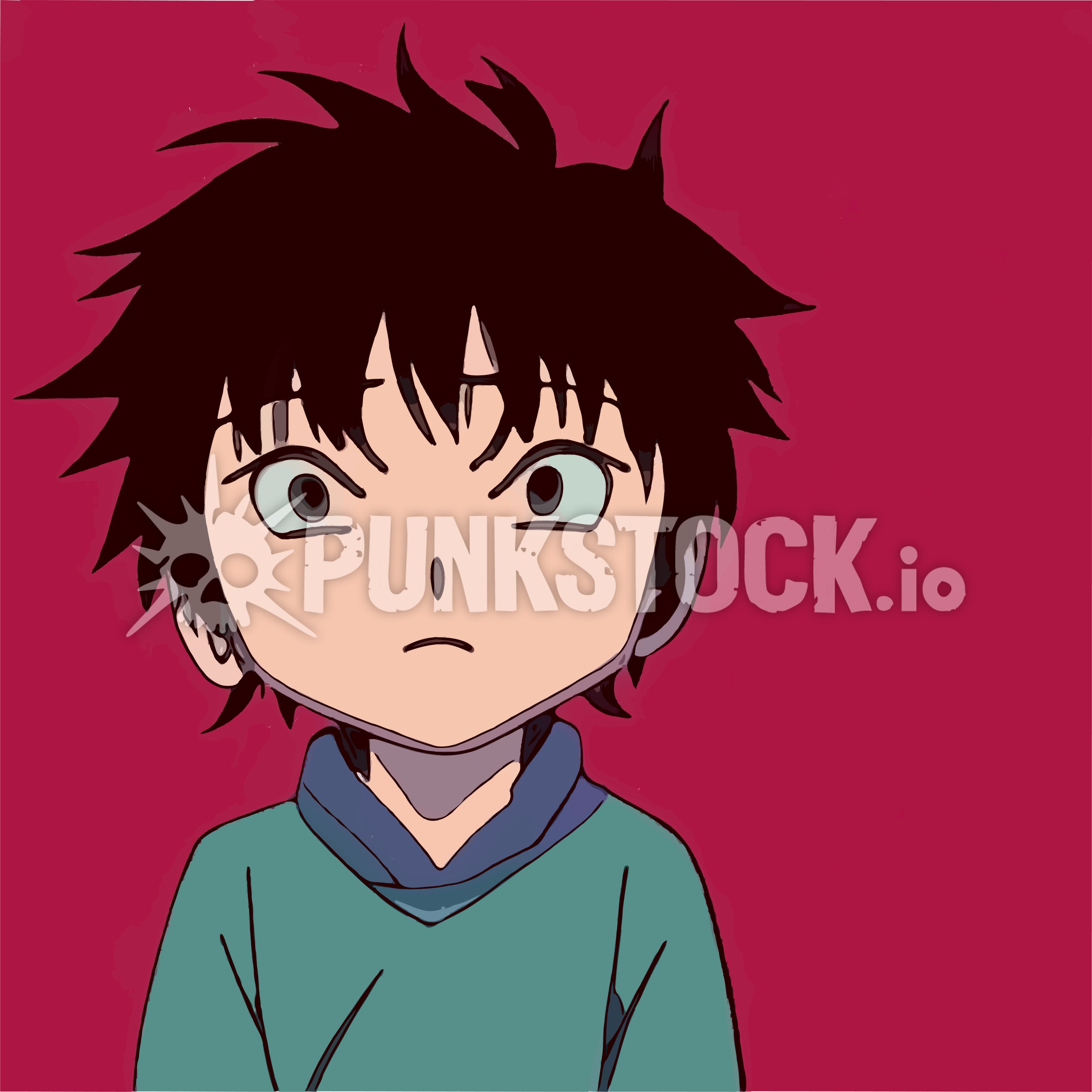 Boy kid sad vector graphic