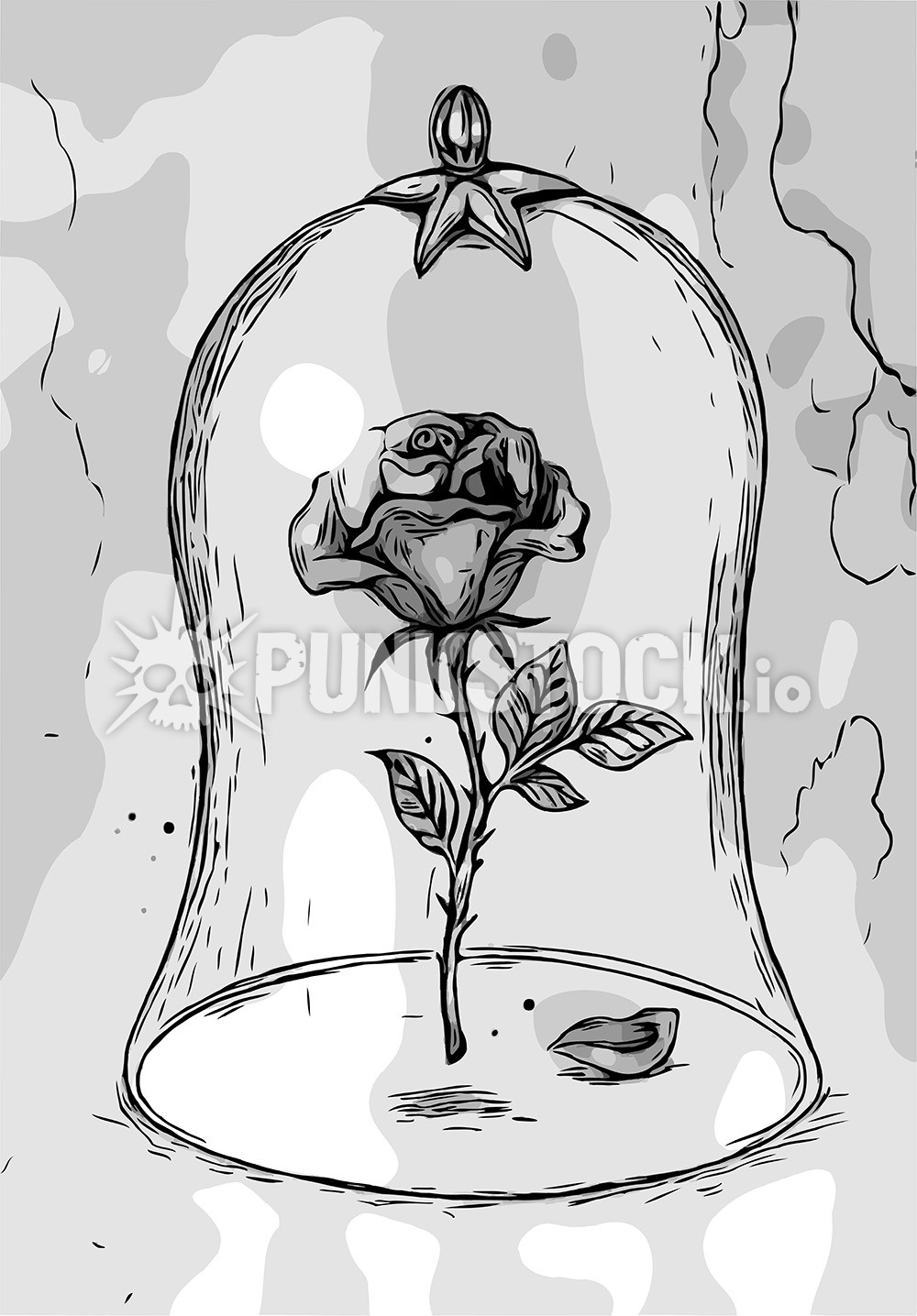 Rose fairytale beauty vector graphic