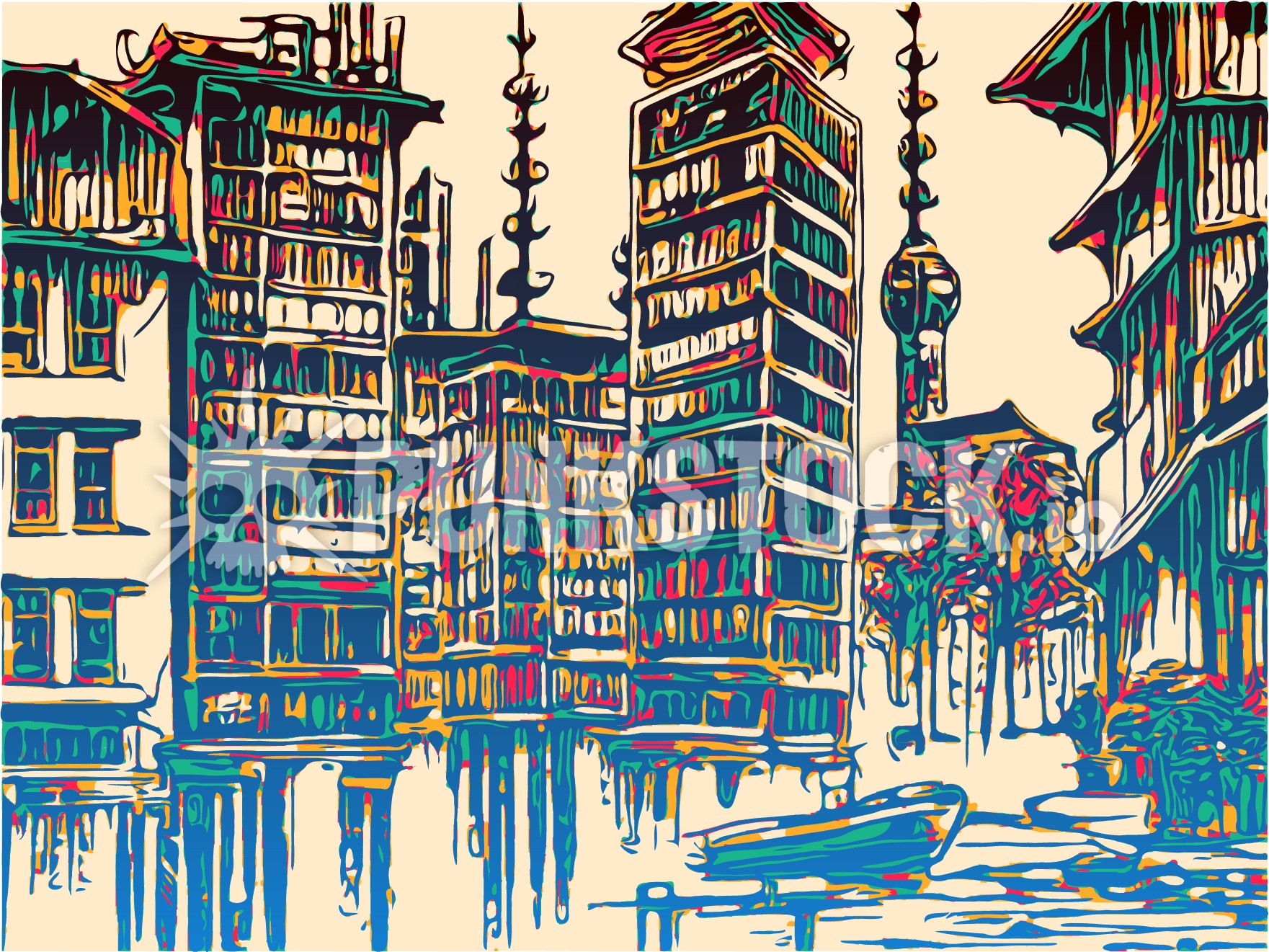 City cityscape city scape vector graphic