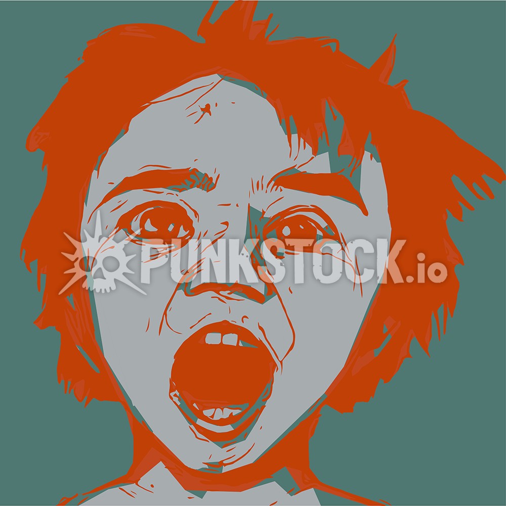 Stamp stamped one color print vector graphic