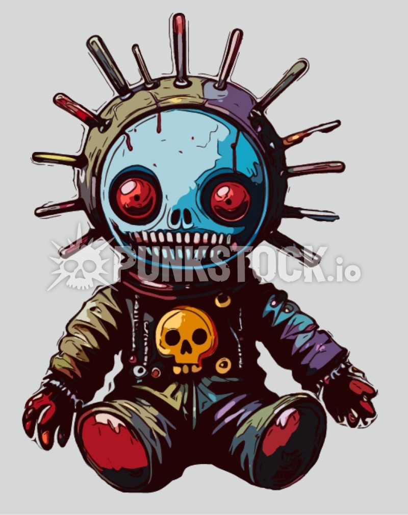 Puppet doll voodoo vector graphic