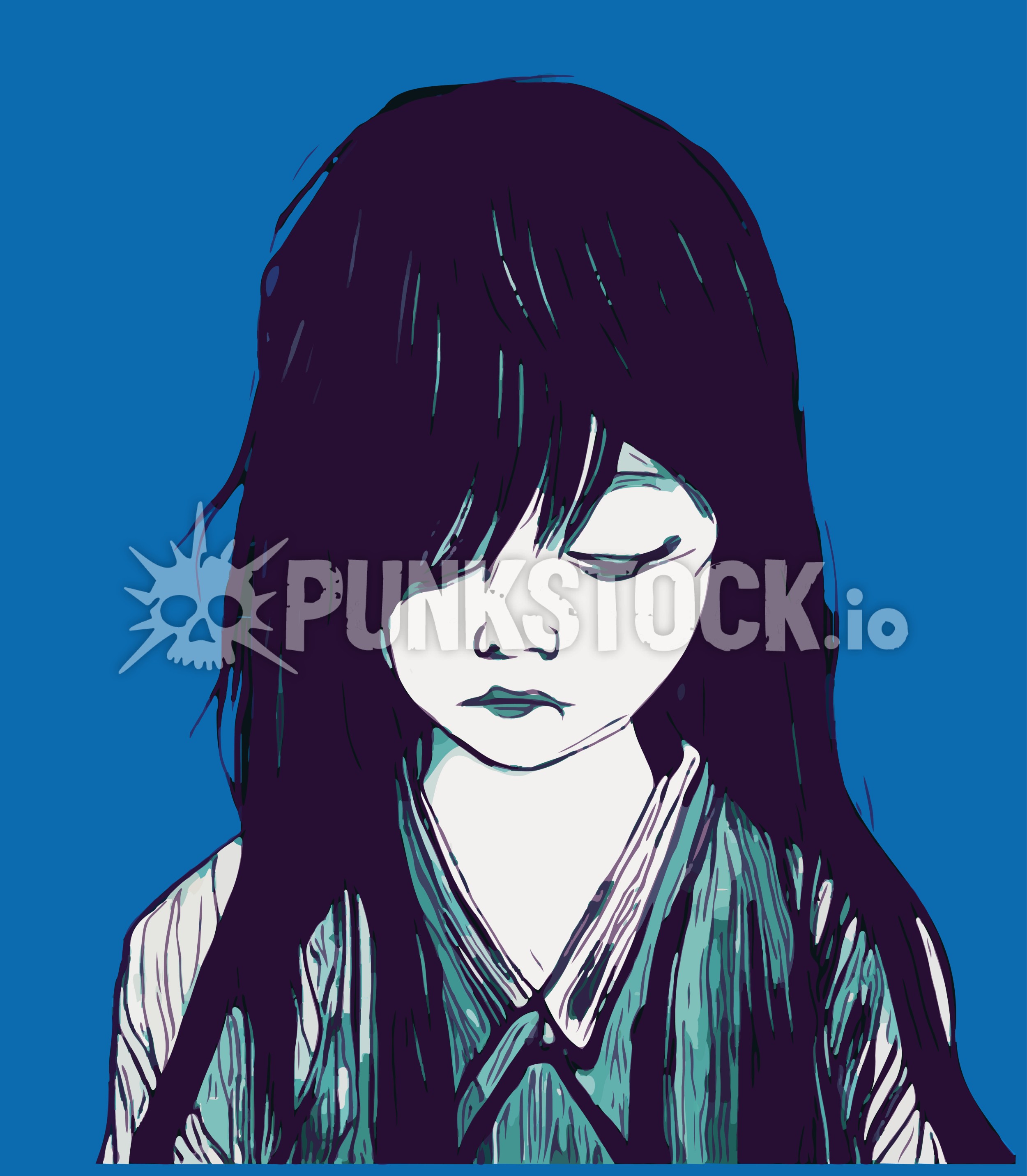 Girl young woman vector graphic