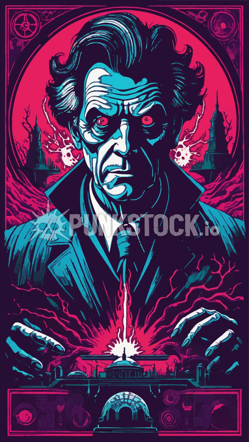 Man warlock wizard vector graphic