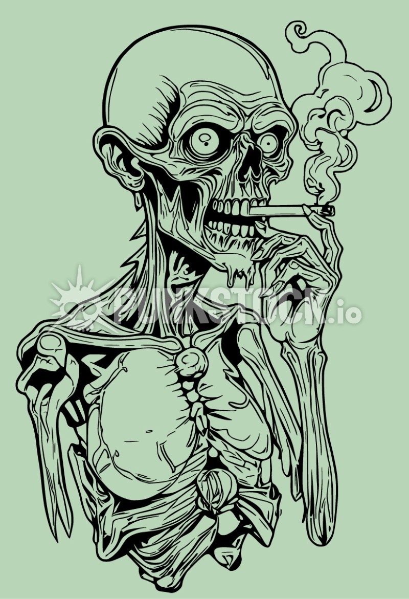 Zombie zombies skeleton vector graphic