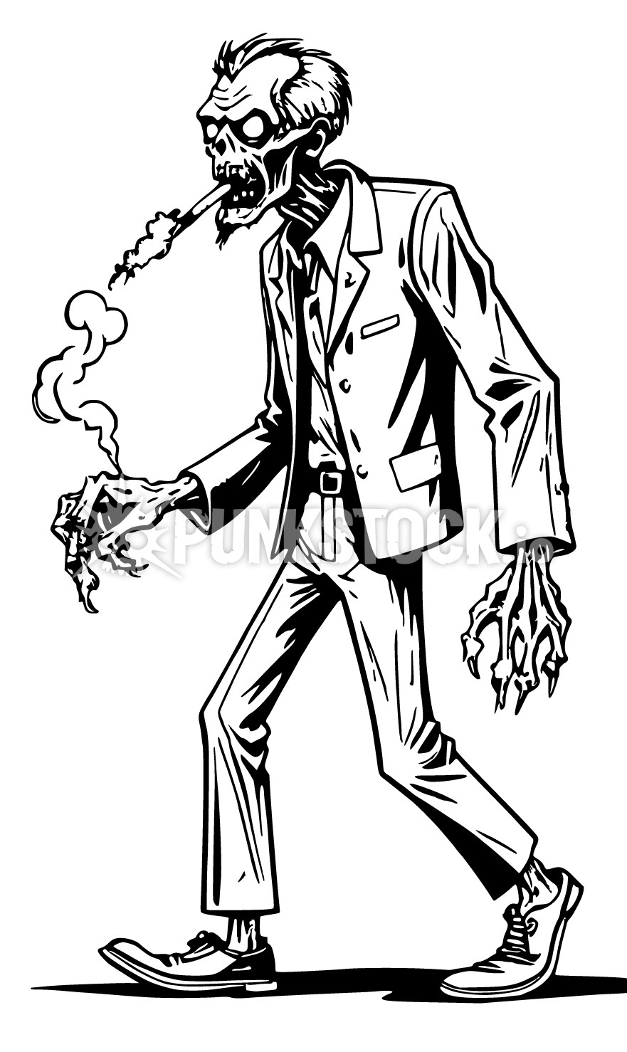 Zombie zombies skeleton vector graphic