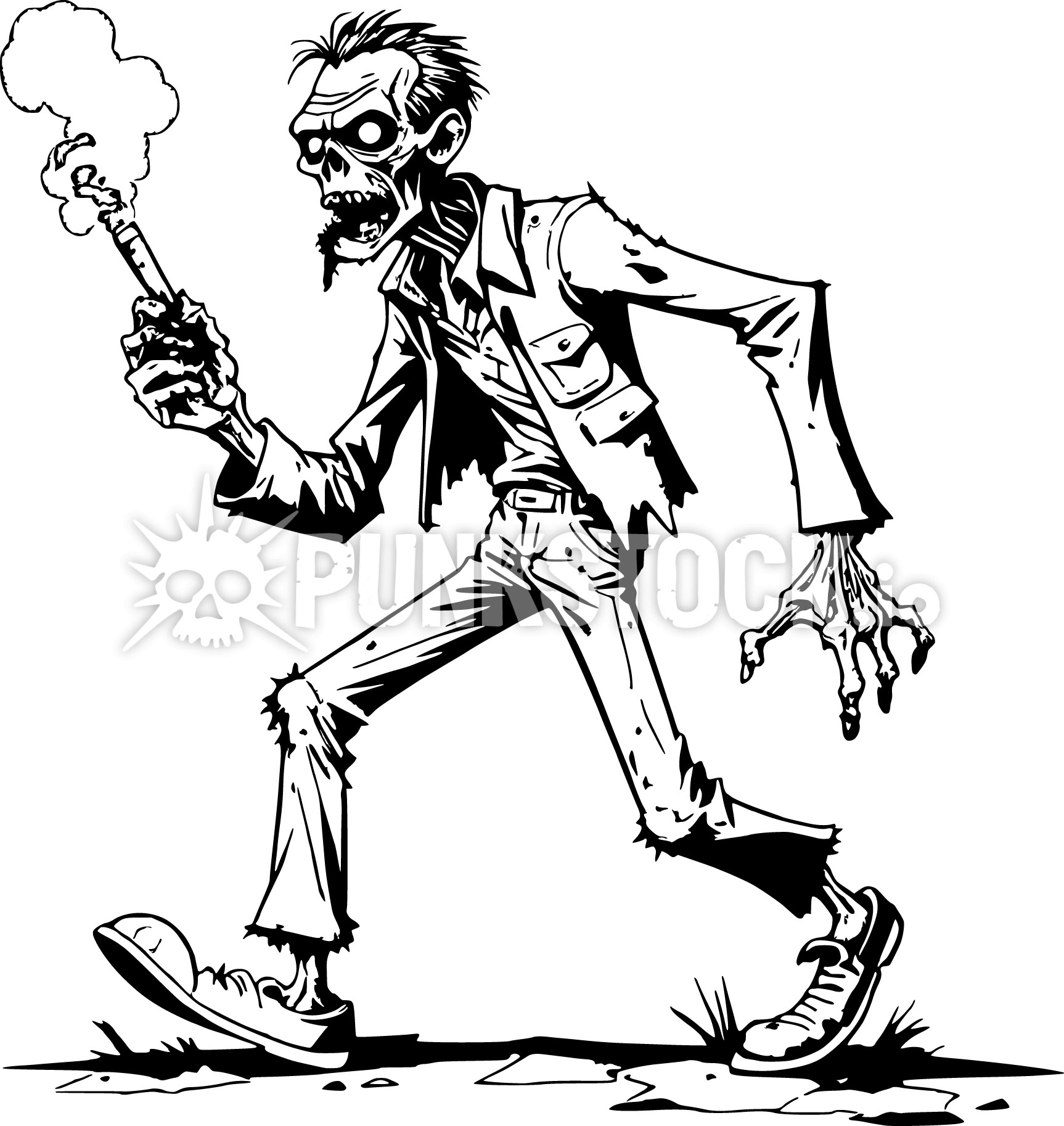 Zombie zombies skeleton vector graphic