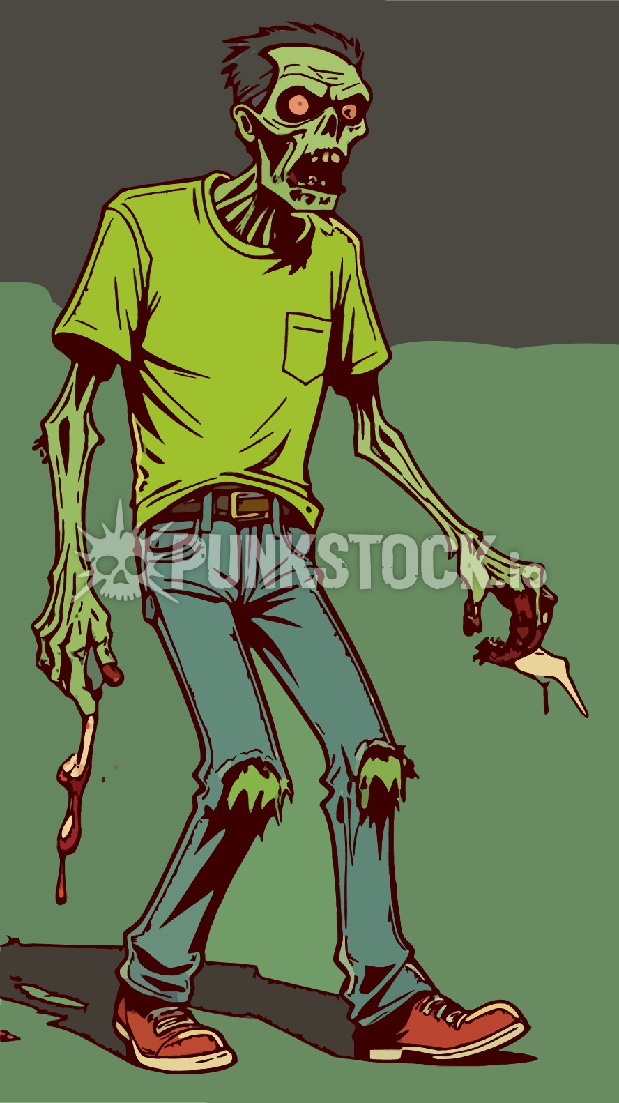 Zombie zombies skeleton vector graphic