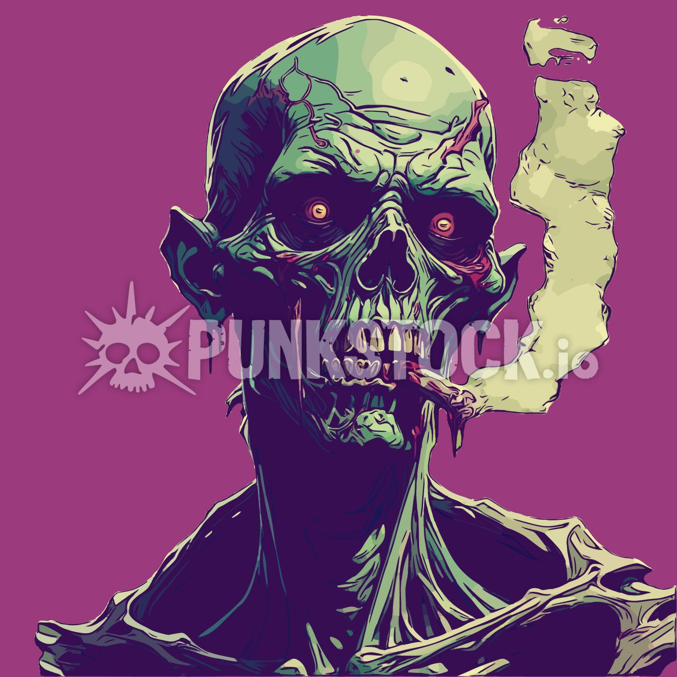 Zombie zombies smoke vector graphic