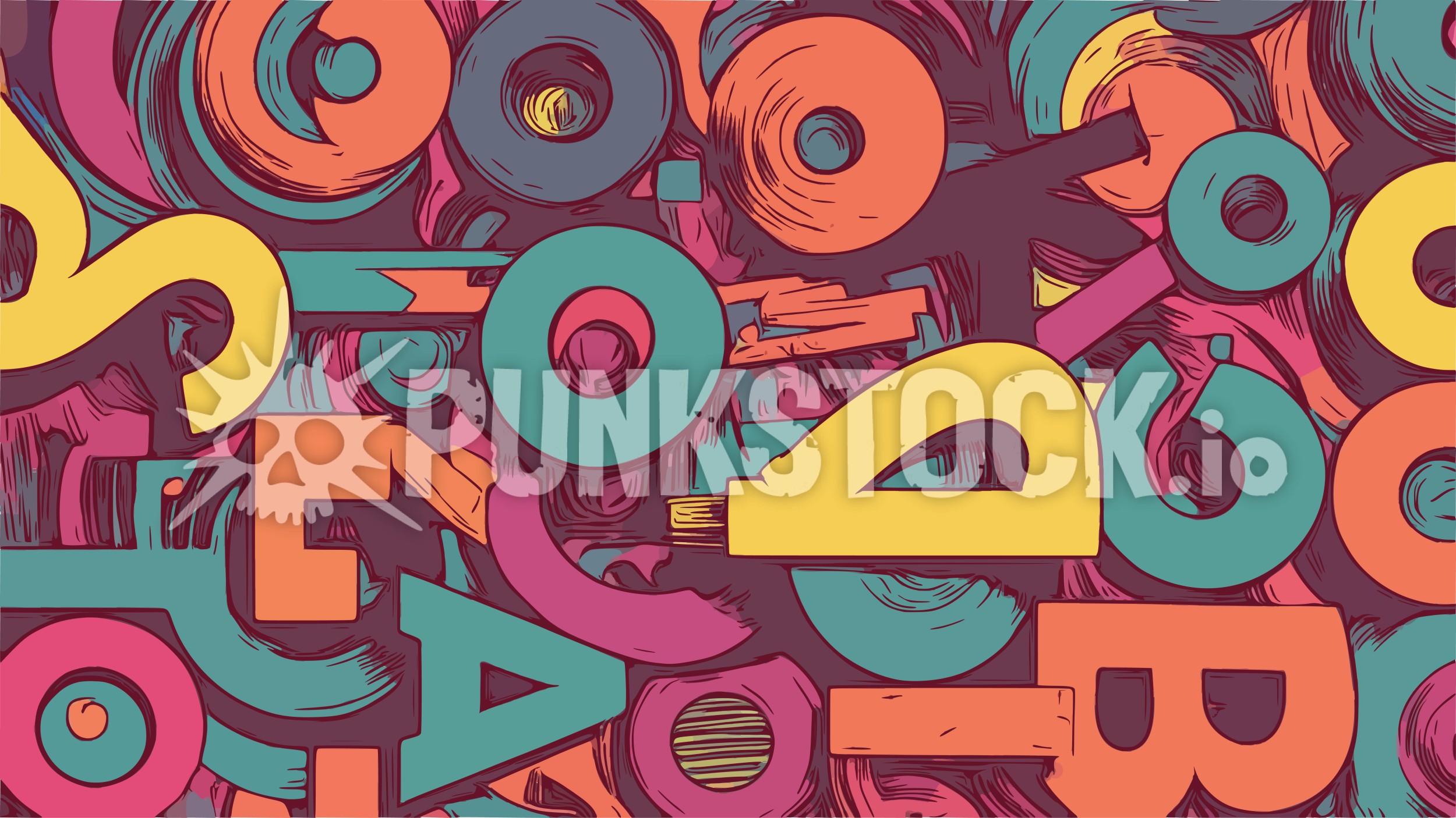 Abstract shapes geometric vector graphic