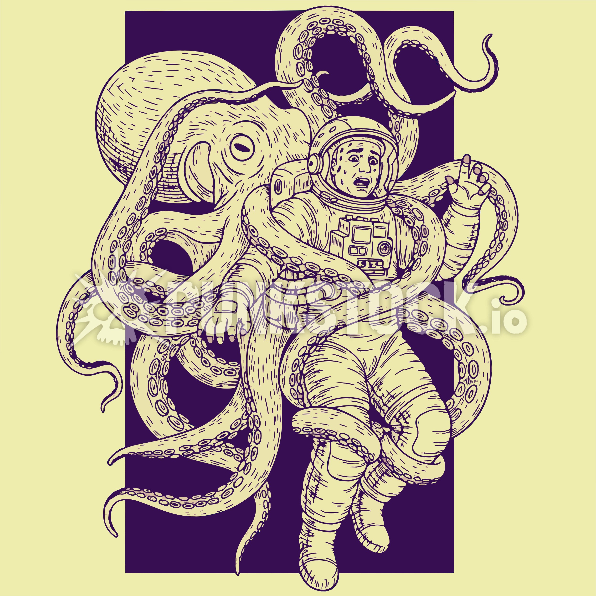 Squid squids octopus vector graphic